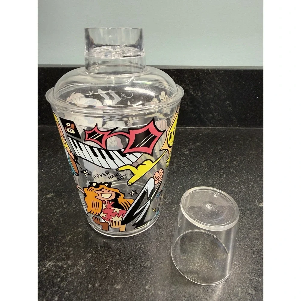 LIVE NATION Cocktail Juice Shaker Cup w/Shot Glass Upper Hand Art Brian Butler